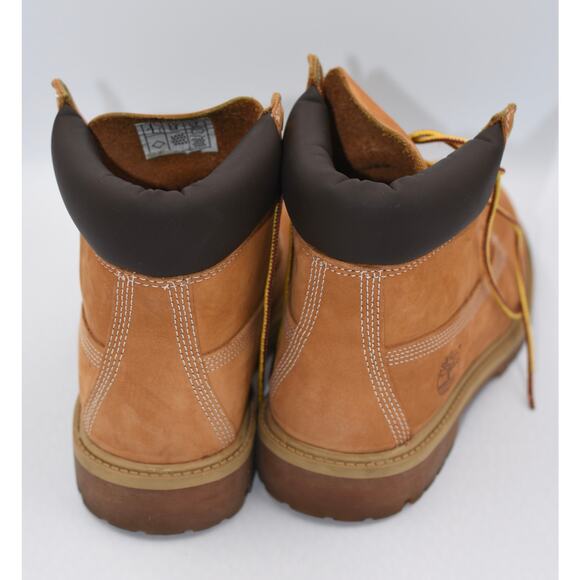 Timberland Women's Junior’s 6" Premium Waterproof Boots Wheat Nubuck Size 5 - Picture 3 of 9